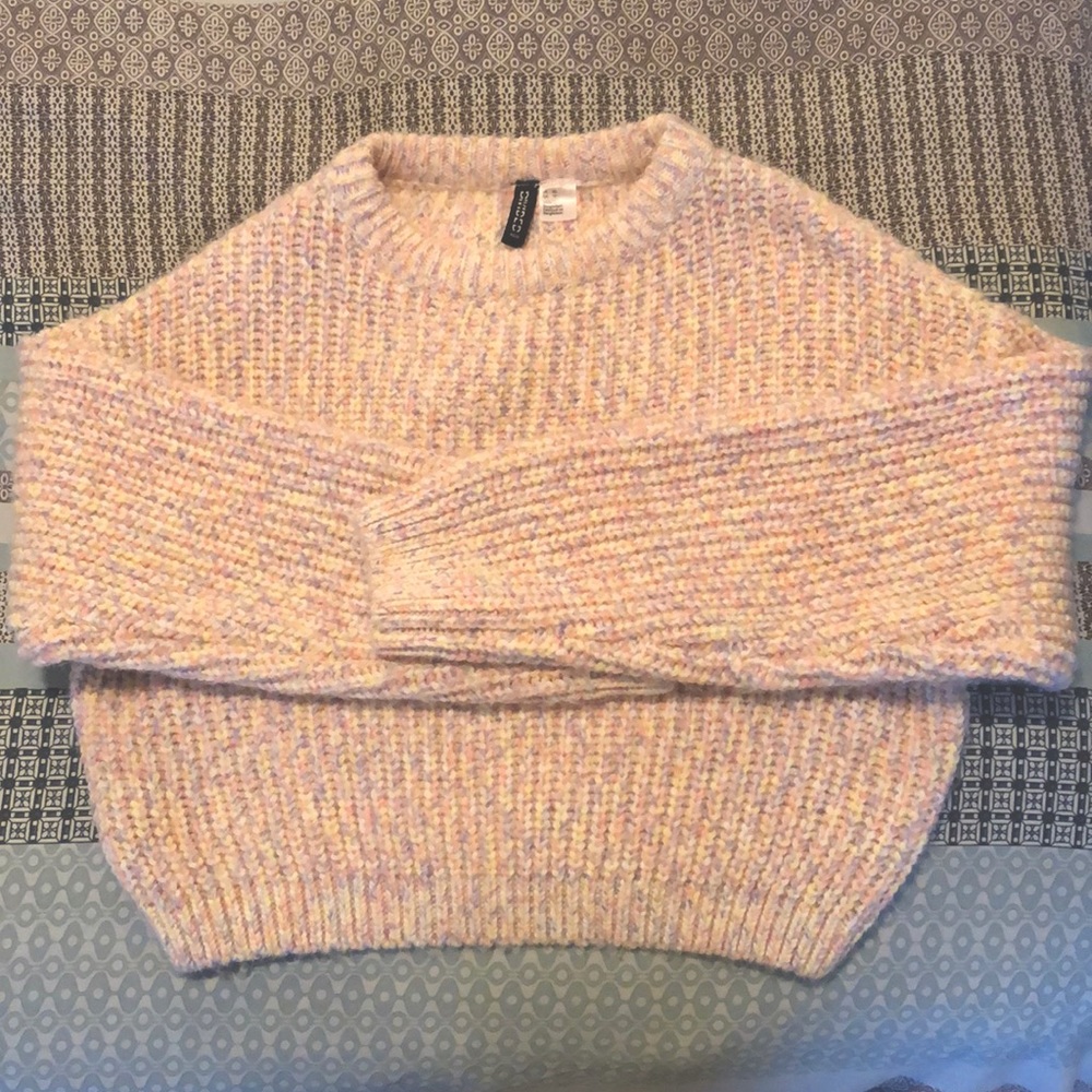 H&M multicolor knit sweater
